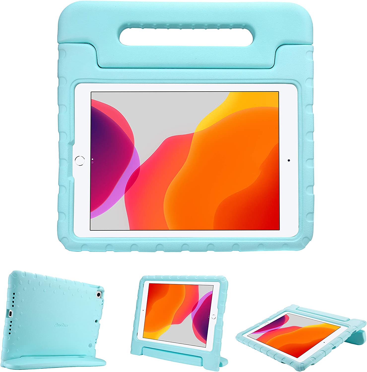iPad 10.2 7th/8th 2019 2020/Pro 10.5/Air 3rd Generation case for Kids | ProCase aqua