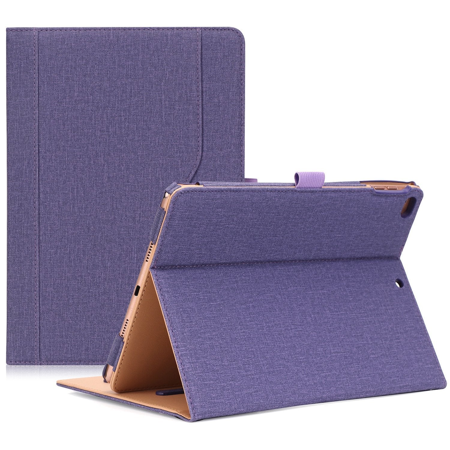 iPad 9.7 2018/2017 Leather Folio Case | ProCase purple