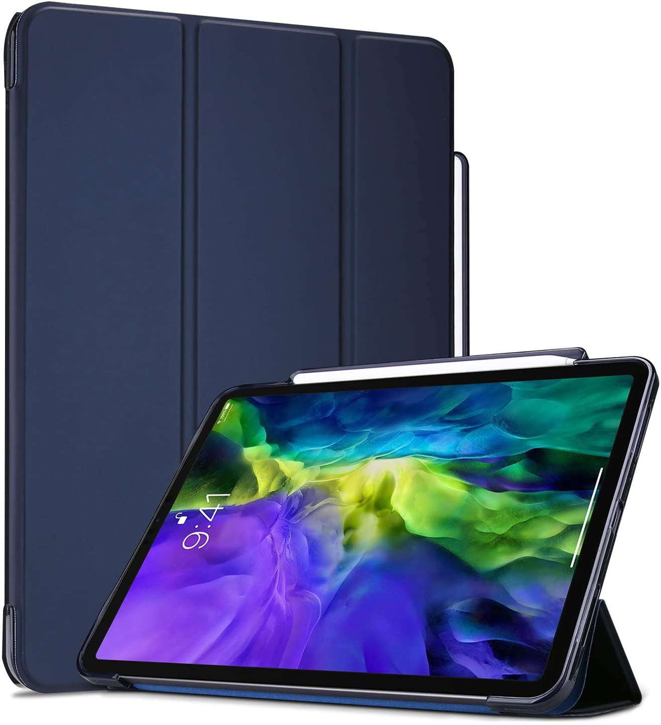 iPad Pro 11 2nd 2020/1st Generation 2018 Slim Case with pencil holder | ProCase navy