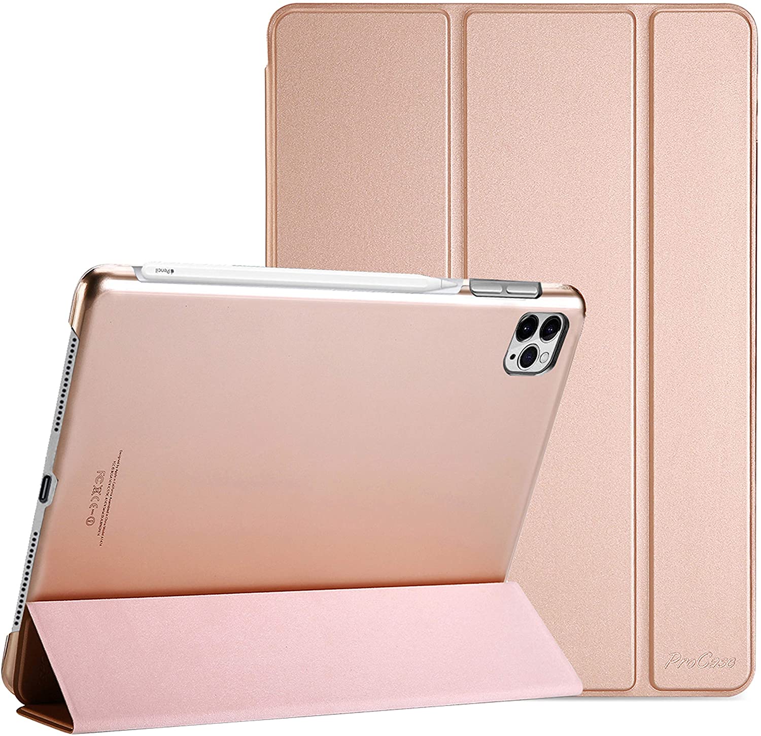 iPad Pro 12.9 4th 2020/3rd Generation 2018 Slim Case | ProCase rosegold