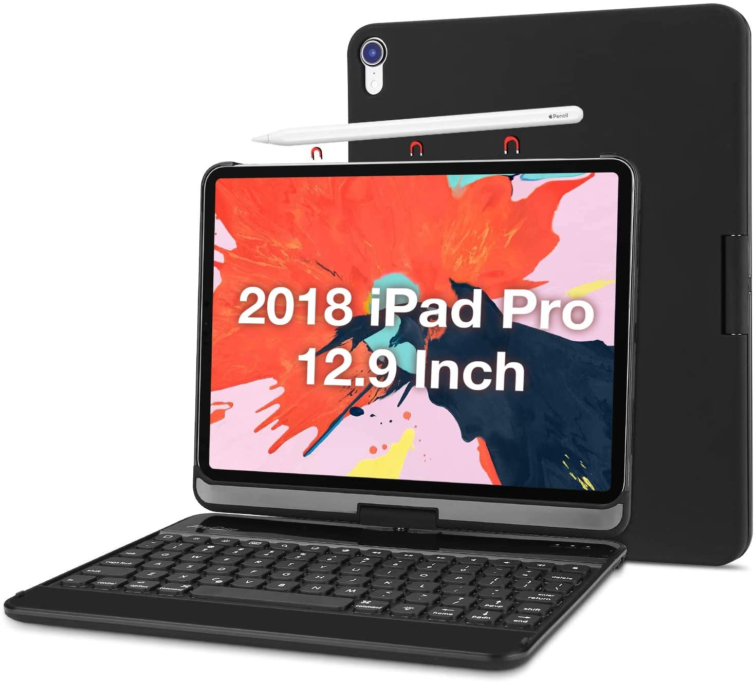 Inspektør organ bent iPad Pro 12.9" 3rd Gen 2018 360 Degree Rotation Keyboard Case | ProCas –  Procase